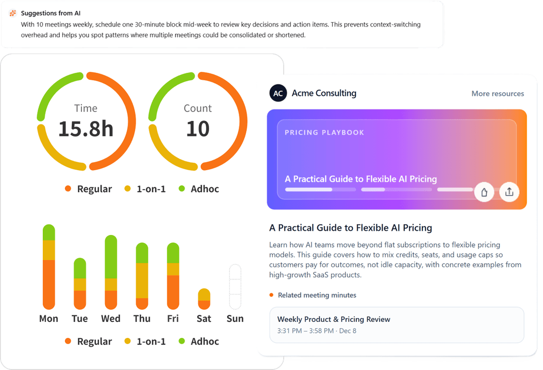 Insights and structure, not just transcripts